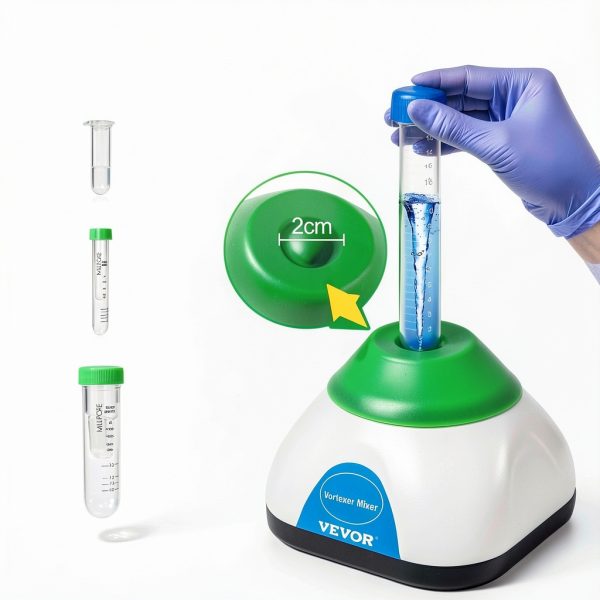 VEVOR Vortex Mixer 3000RPM Mini Touch Shaker for 50ml Test Tubes-3