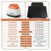 SWDTLAB Mini Vortex Mixer M1 Orange Lab Shaker 3500rpm Touch LED-7