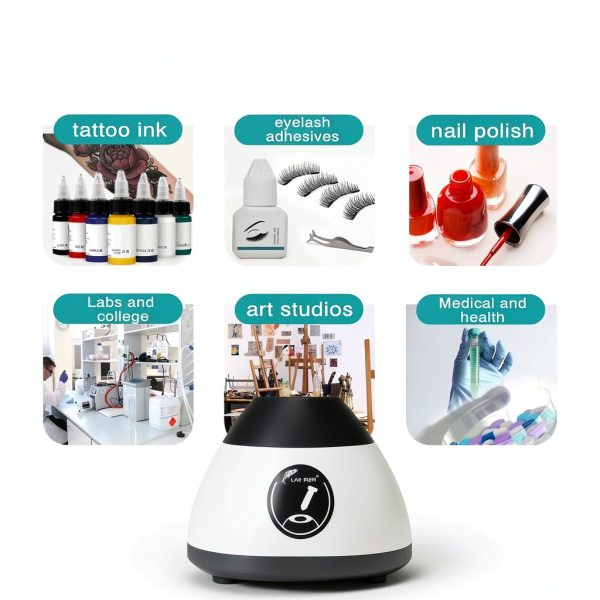 LAB FISH Mini Vortex Mixer 3000 RPM Touch Lab Shaker for Test Tubes-4