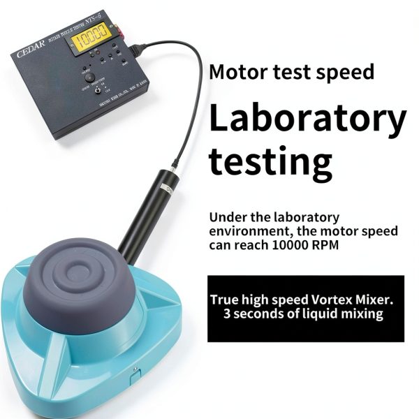 Mini Vortex Mixer 10000RPM Lab Mixer by INKSOUL Cyan Rechargeable-5