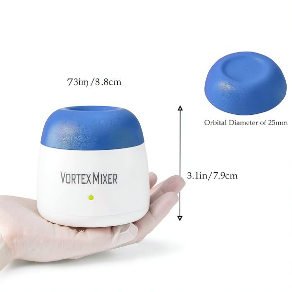 5200rpm Mini Vortex Mixer by HUBEST Paint & Ink Shaker Blue-3