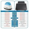 Vortex Mixer 3500rpm, Nail Polish Shaker, Glue Shaker & Paint Mixer for Gel Polish, Acrylic Paints, Eyelash Adhesives, Tattoo Ink, Test Tubes (Blue)-7