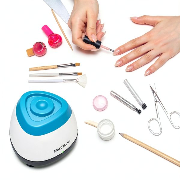 Vortex Mixer 3500rpm, Nail Polish Shaker, Glue Shaker & Paint Mixer for Gel Polish, Acrylic Paints, Eyelash Adhesives, Tattoo Ink, Test Tubes (Blue)-8